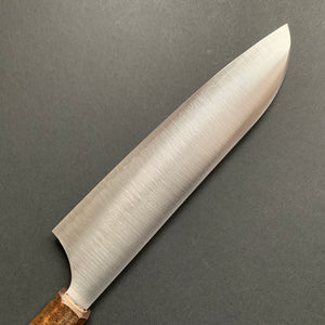 Santoku knife, Aogami Super core with stainless steel cladding, Polished finish, Hayabusa range - Hatsukokoro