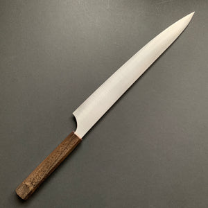 Sujihiki knife, Aogami Super core with stainless steel cladding, Polished finish, Hayabusa range - Hatsukokoro