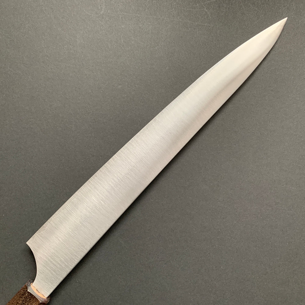 Sujihiki knife, Aogami Super core with stainless steel cladding, Polished finish, Hayabusa range - Hatsukokoro