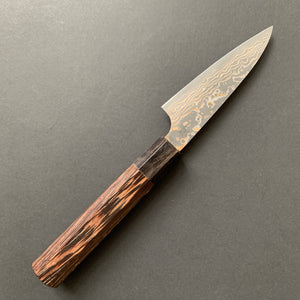 Petty knife, VG10 Stainless Steel, Coloured Damascus finish - Saji