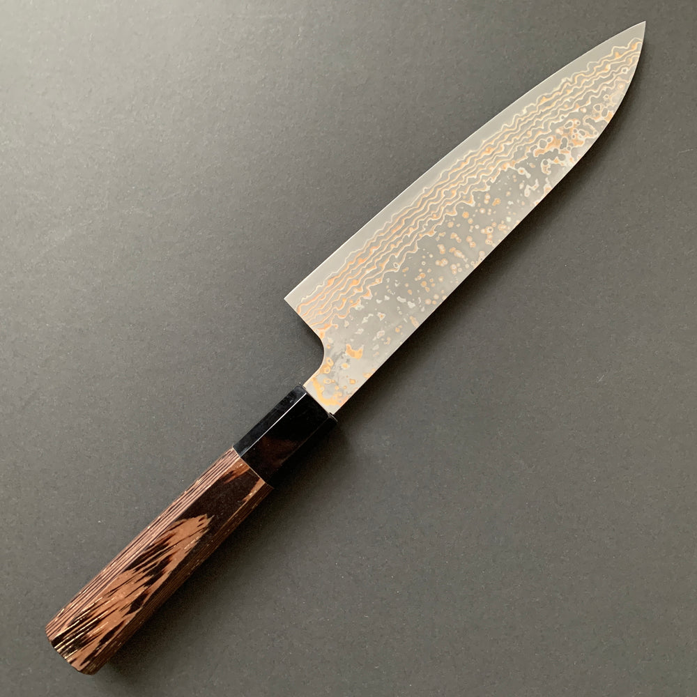 Gyuto knife, VG10 Stainless Steel, Coloured Damascus finish - Saji