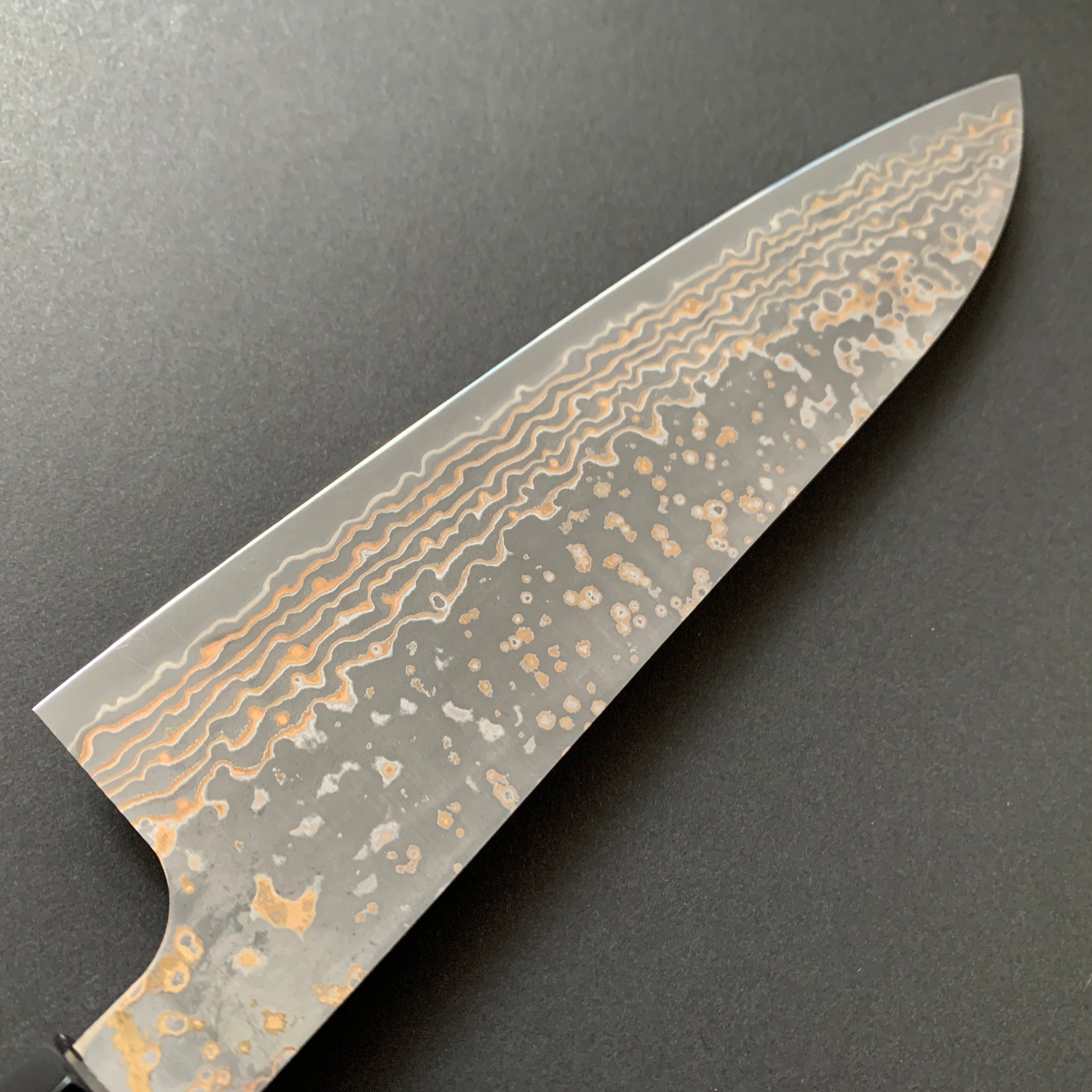 Gyuto knife, VG10 Stainless Steel, Coloured Damascus finish - Saji