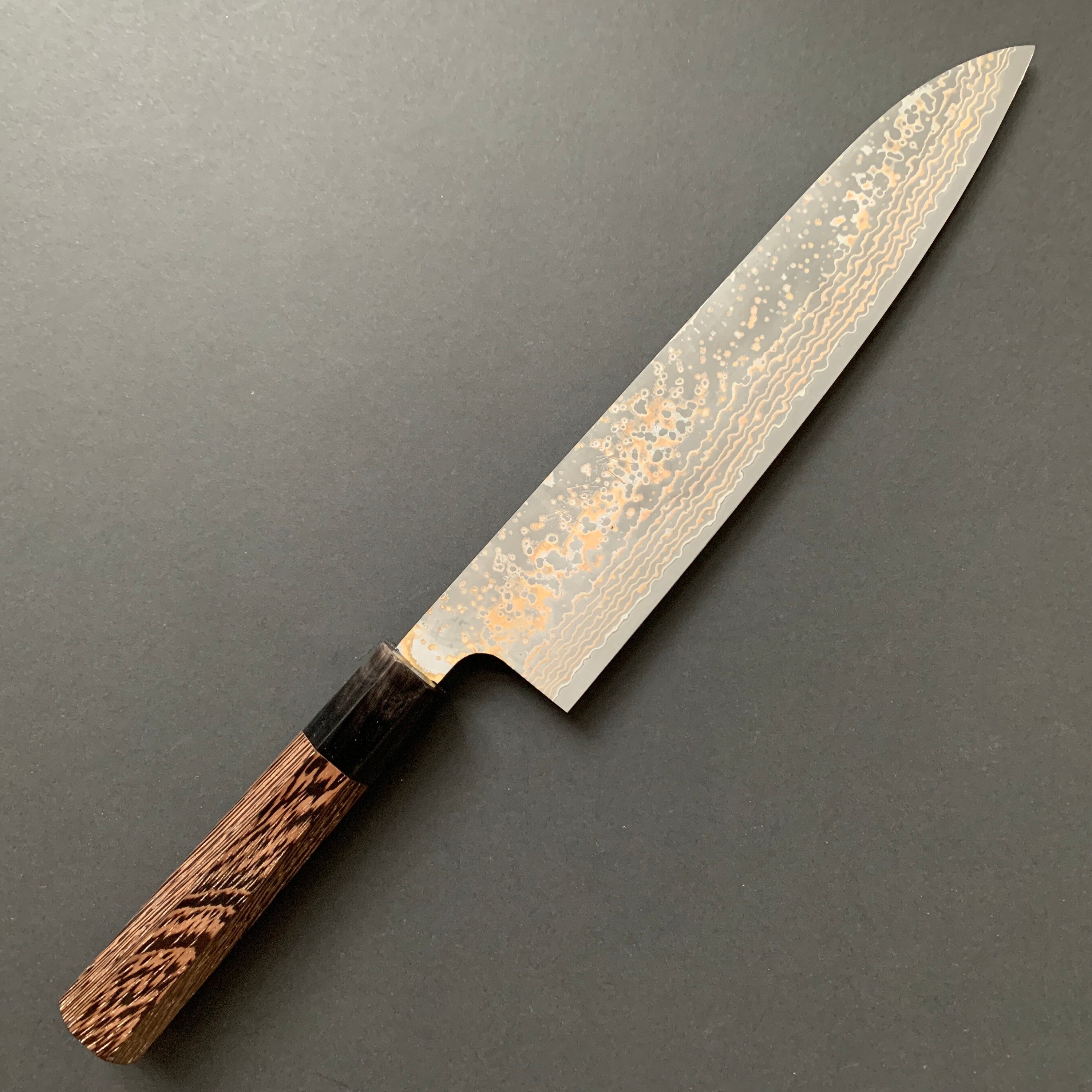 Gyuto knife, VG10 Stainless Steel, Coloured Damascus finish - Saji