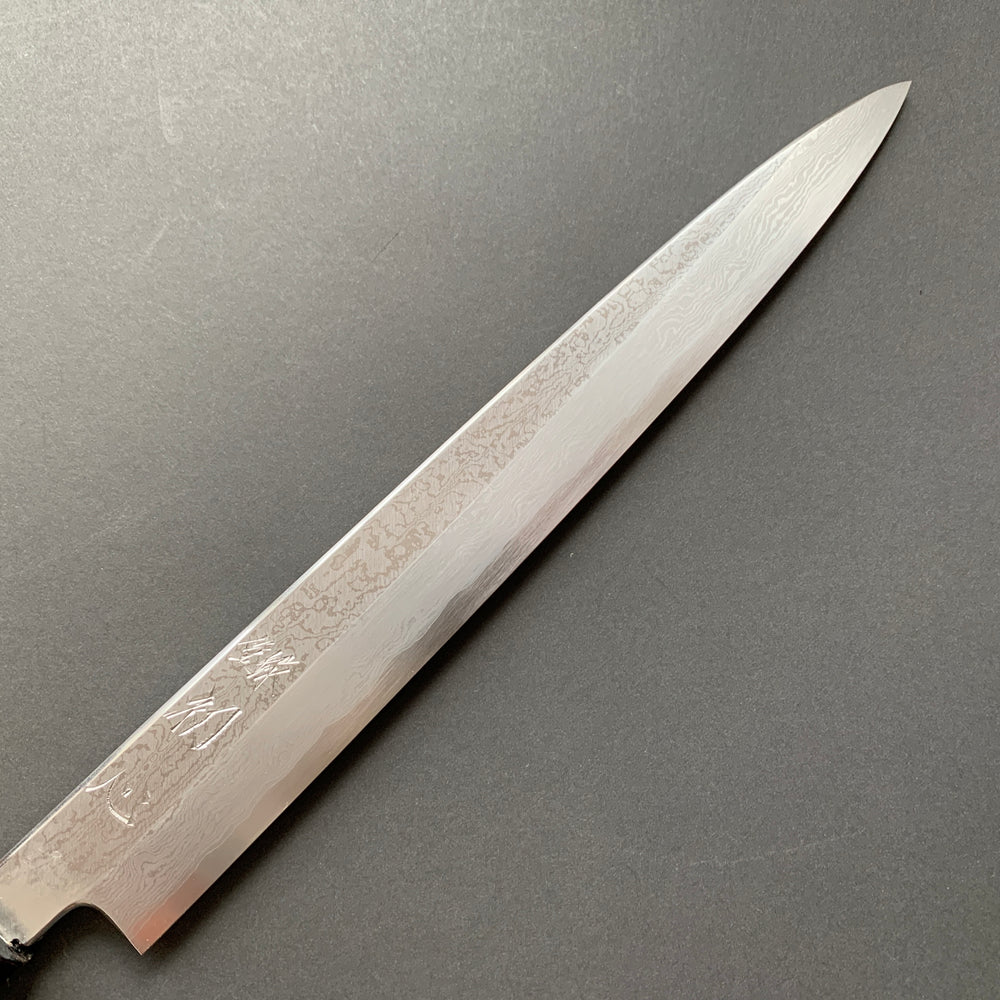 Yanagiba knife, VG10 Stainless Steel, Damascus finish - Nakagawa Hamono