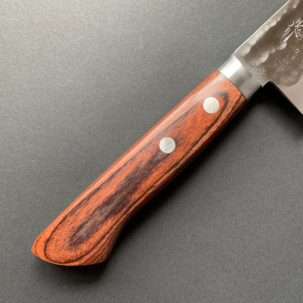 Santoku knife, Forged VG1 stainless steel, Tsuchime and Damascus finish - Masutani