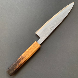 Petty knife, Ginsan with Stainless Steel cladding, Nashiji finish - Motokyuuichi