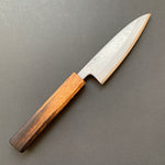 Petty knife, Ginsan with Stainless Steel cladding, Nashiji finish - Motokyuuichi