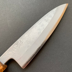 Petty knife, Ginsan with Stainless Steel cladding, Nashiji finish - Motokyuuichi