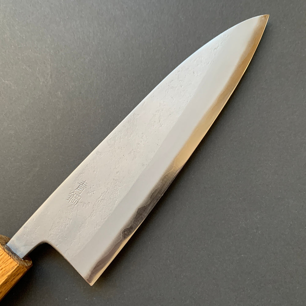 Gyuto knife, Aogami 2 core with Stainless Steel cladding, Nashiji finish - Motokyuuichi