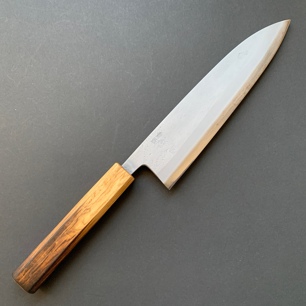 Gyuto knife, Aogami 2 core with Stainless Steel cladding, Nashiji finish - Motokyuuichi