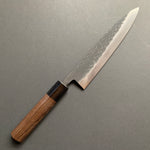 Gyuto knife, SLD core with stainless steel cladding, Tsuchime and Kurouchi Finish - Ohishi
