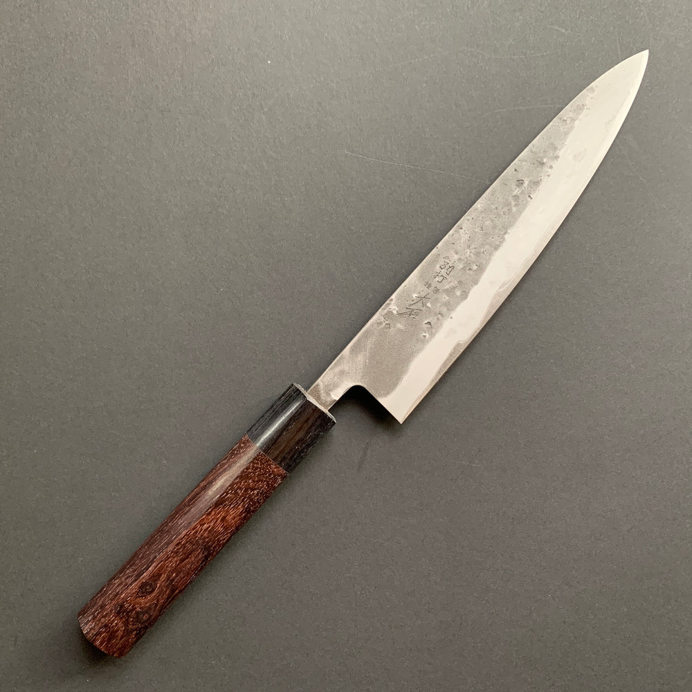 Gyuto knife, Aogami 2 core with stainless steel cladding, Nashiji finish - Ohishi