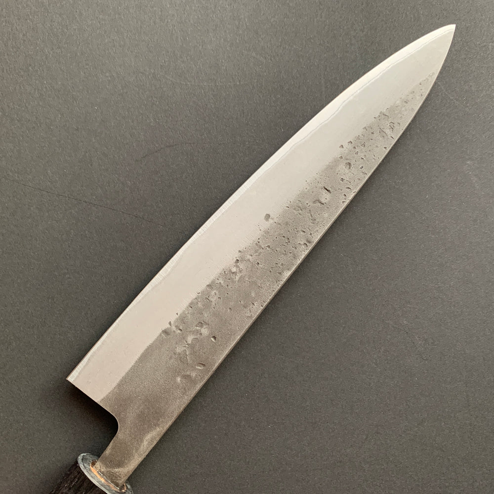 Gyuto knife, Aogami 2 core with stainless steel cladding, Nashiji finish - Ohishi