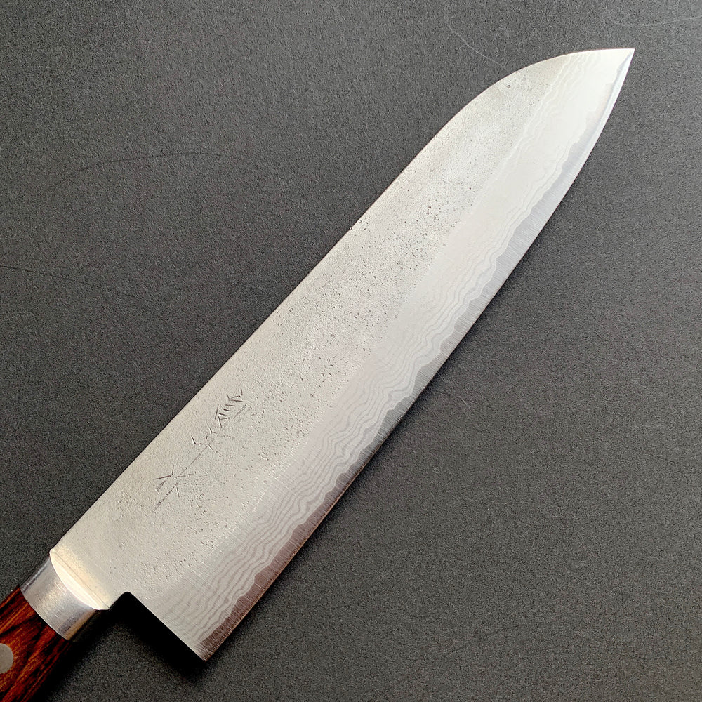 Santoku knife, Forged VG1 stainless steel, Nashiji or Damascus / Nashiji finish - Masutani