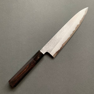 
            
                Load image into Gallery viewer, Gyuto knife, Shirogami 1 core, iron clad, Damascus finish - Yoshikazu Tanaka
            
        