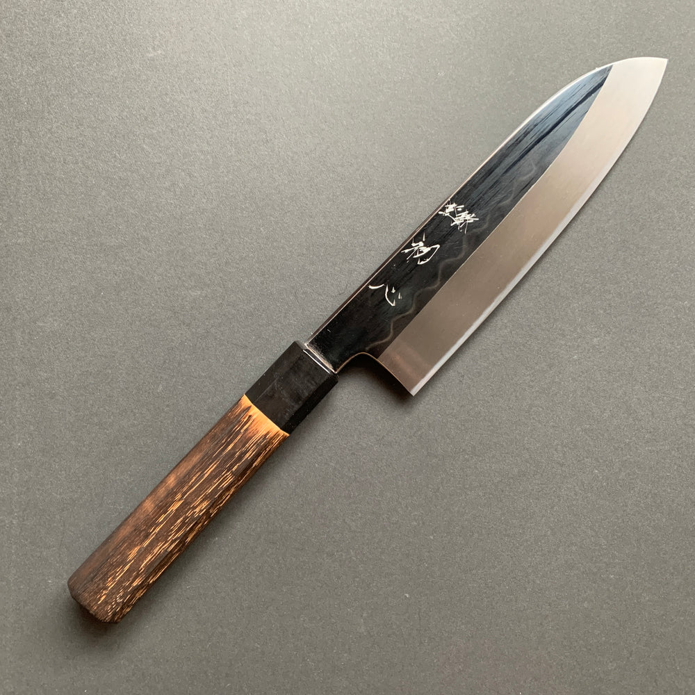 Santoku knife, Shirogami 3 Honyaki, Polished finish - Nakagawa Hamono