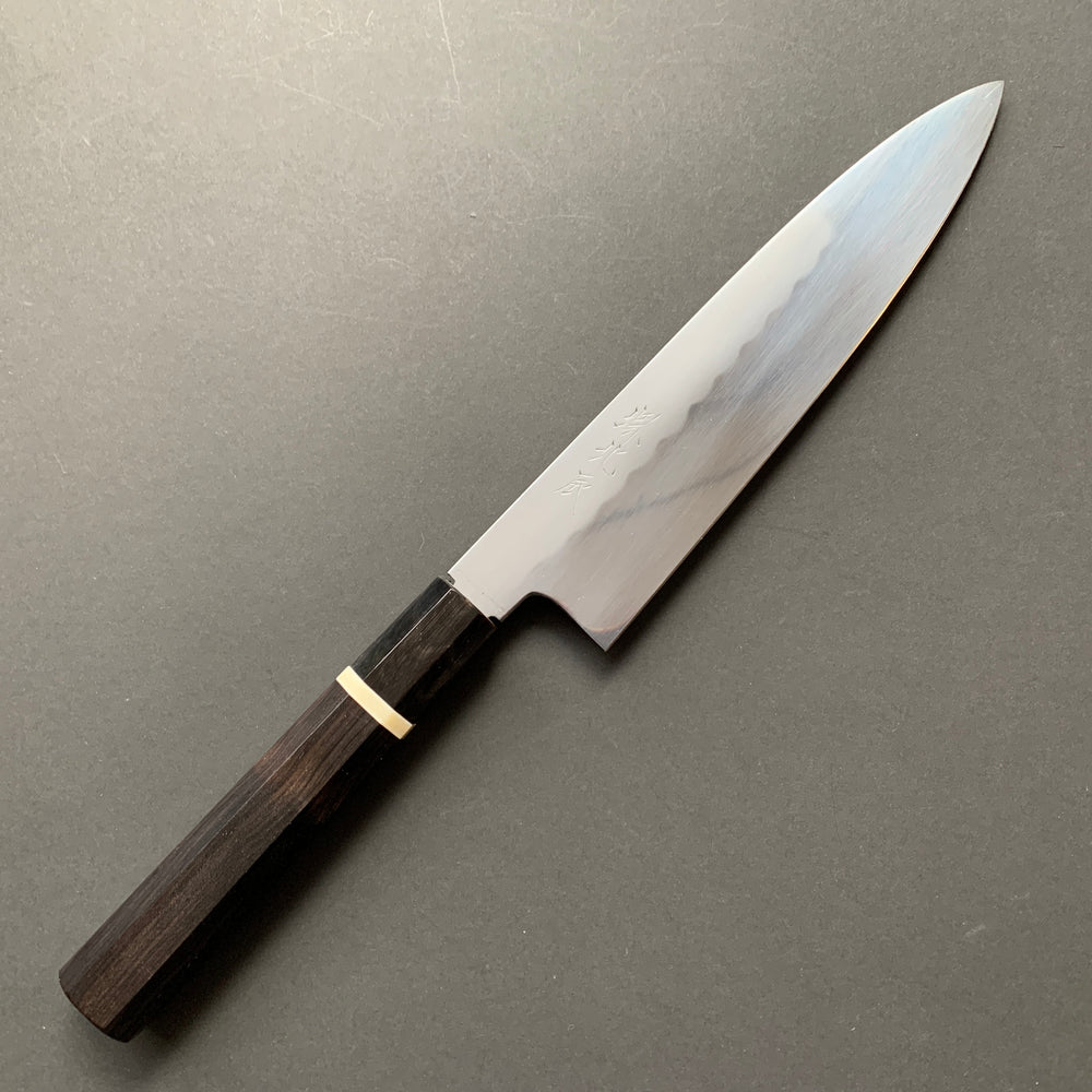 Honyaki Gyuto knife, Shirogami 3 Carbon steel, mirror polish finish - Ikeda