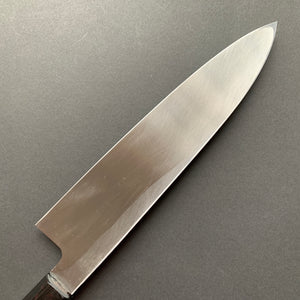 Single bevel gyuto knife, Aogami 2 carbon steel, Kurouchi Tsuchime finish - Hatsukokoro Shirasagi