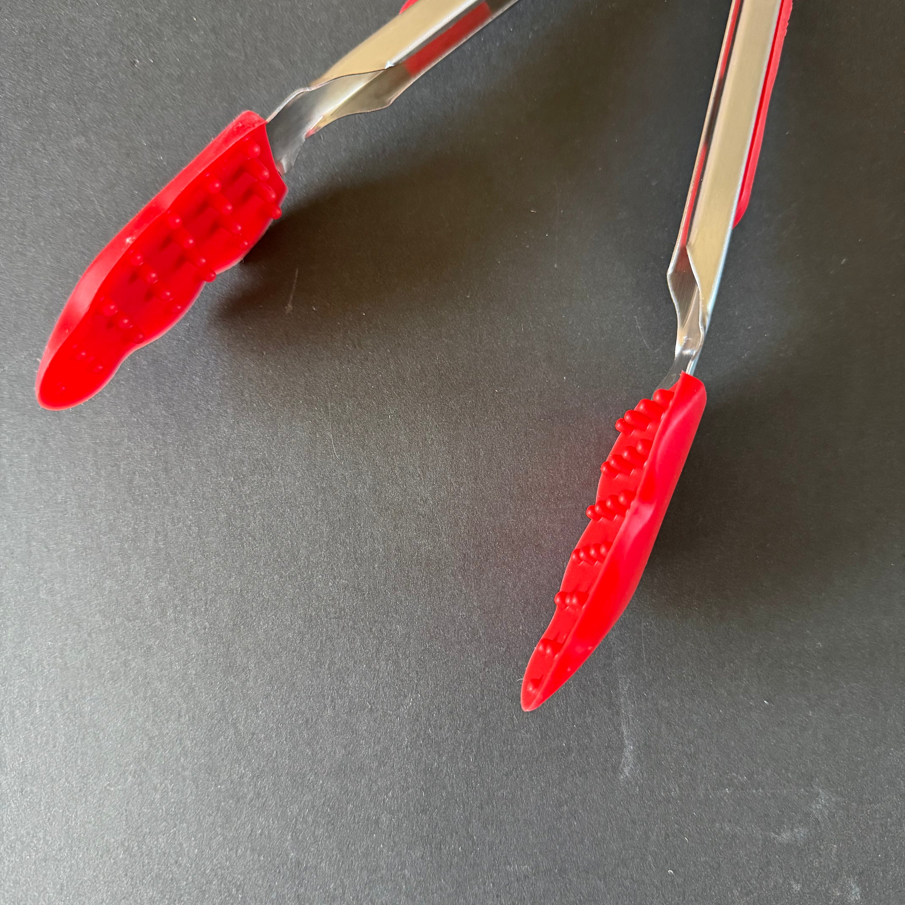 Red Silicon tongs - mini / large