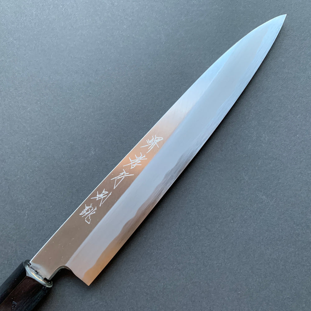 Single Bevel Petty knife, Shirogami 2 Carbon steel, Polished finish, Tokujo range - Sakai Takayuki