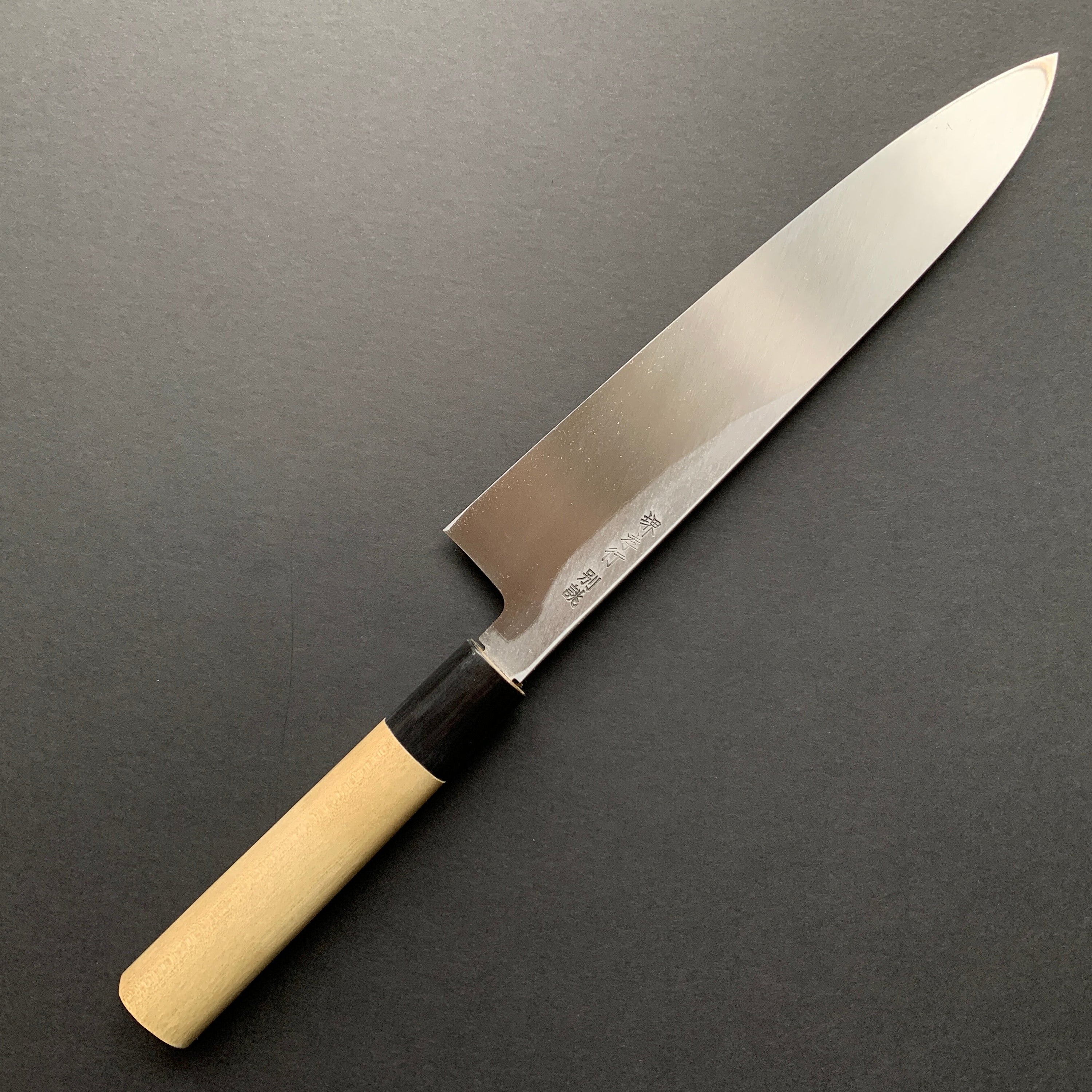 Single Bevel Gyuto knife, Shirogami 2 Carbon steel, Polished finish, Tokujo range - Sakai Takayuki