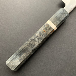 Yanagiba knife, Aogami 1 with iron cladding, Damascus finish - Nakagawa Hamono