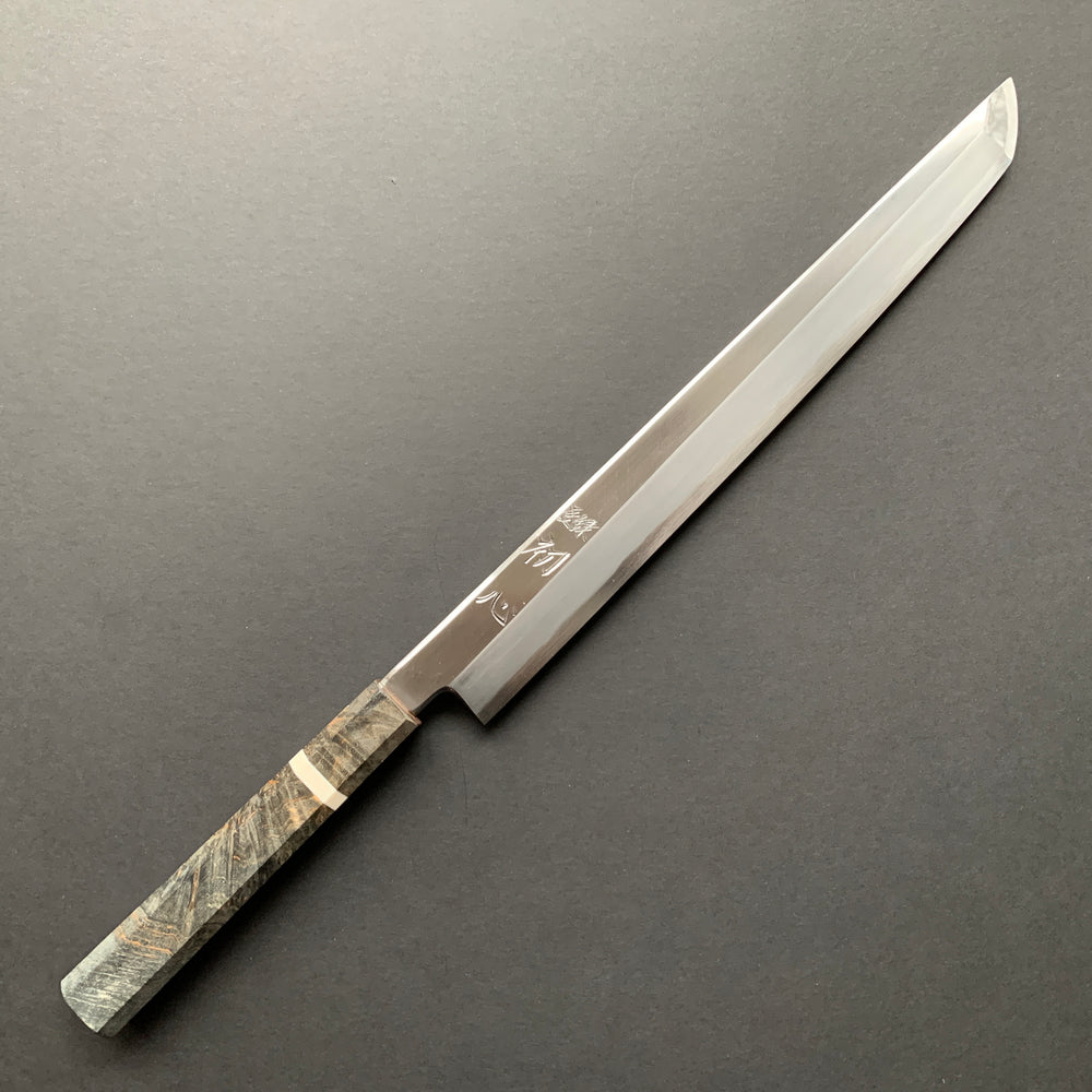 Sakimaru Yanagiba knife, Aogami 1 Carbon Steel, Polished finish - Nakagawa Hamono