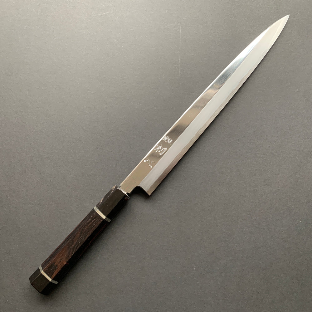 Yanagiba knife, Aogami 1 Carbon Steel, Polished finish - Nakagawa Hamono