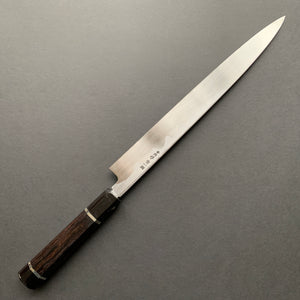 Yanagiba knife, Aogami 1 Carbon Steel, Polished finish - Nakagawa Hamono