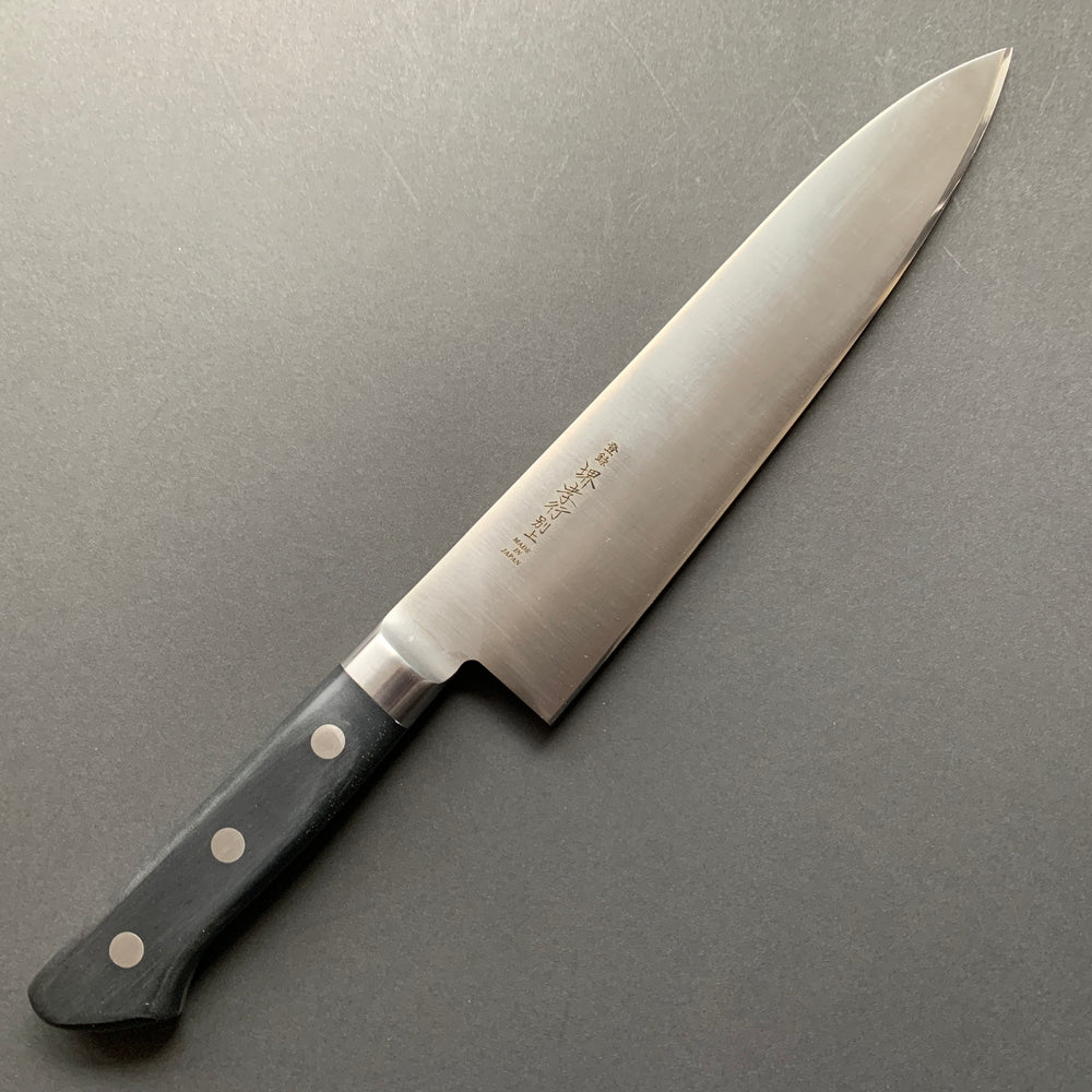 Double bevel Deba knife, SK carbon mono steel, polished finish Sakai