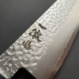 Gyuto knife, VG10 Stainless Steel, Damascus and Tsuchime finish - Ittetsu