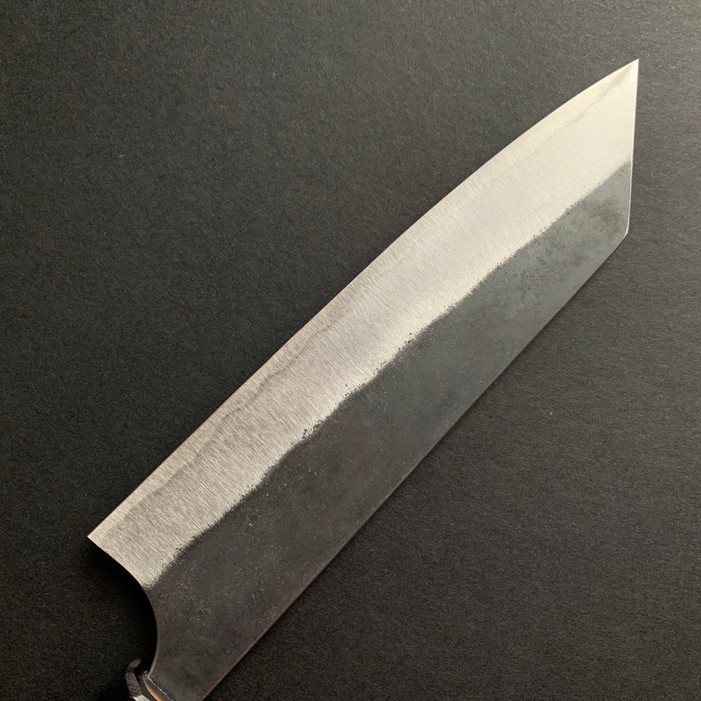 Bunka knife, Aogami super with stainless steel cladding, kurouchi finish - Kato