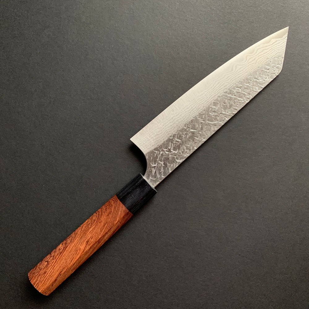 Bunka Knife, VG10 stainless steel, Damascus and Tsuchime finish - Kato
