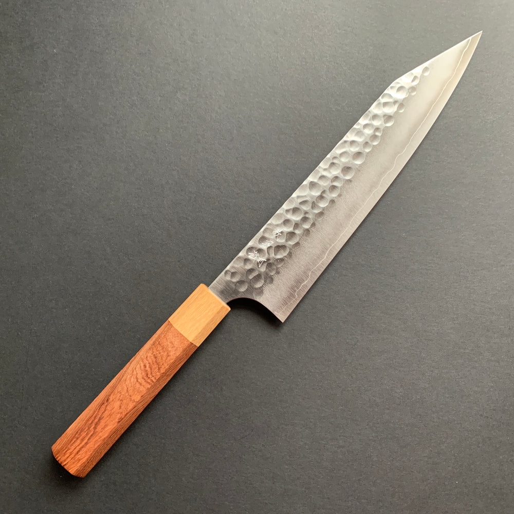 Kiritsuke Gyuto Knife, Ginsan Stainless Steel, Tsuchime finish - Kato