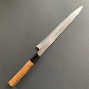 Sujihiki knife, Ginsan stainless steel, polished finish - Nakagawa Hamono