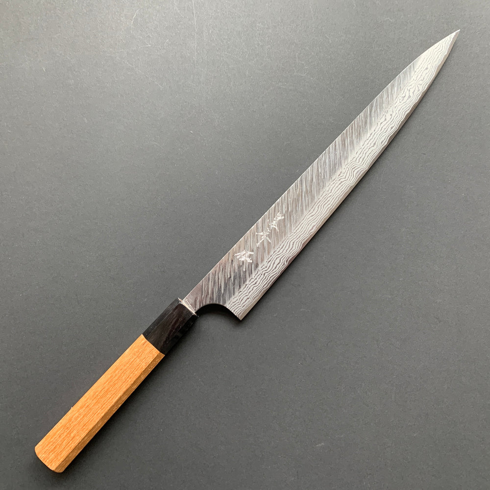 Sujihiki knife, VG10 Stainless steel, tsuchime finish - Yu Kurosaki