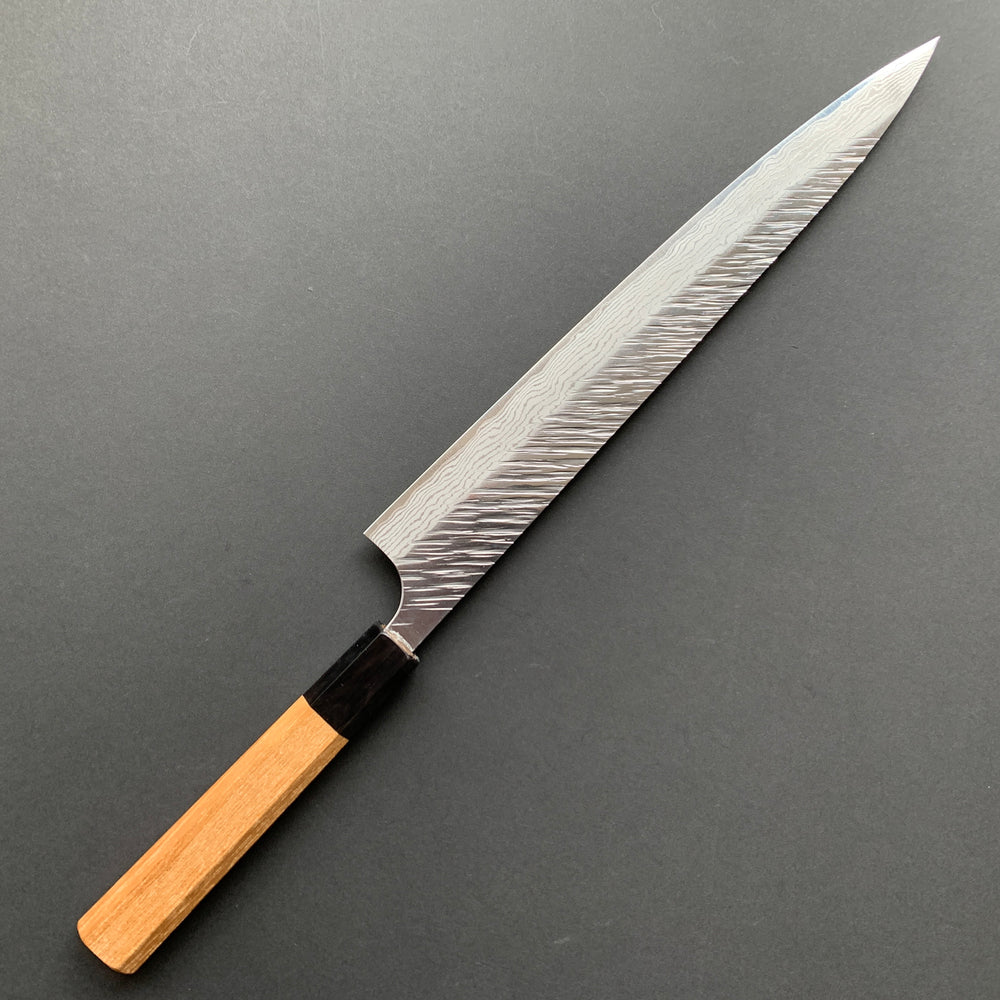 Sujihiki knife, VG10 Stainless steel, tsuchime finish - Yu Kurosaki