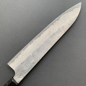 Gyuto knife, Ginsan Stainless Steel, Kurozome Damascus finish - Nigara
