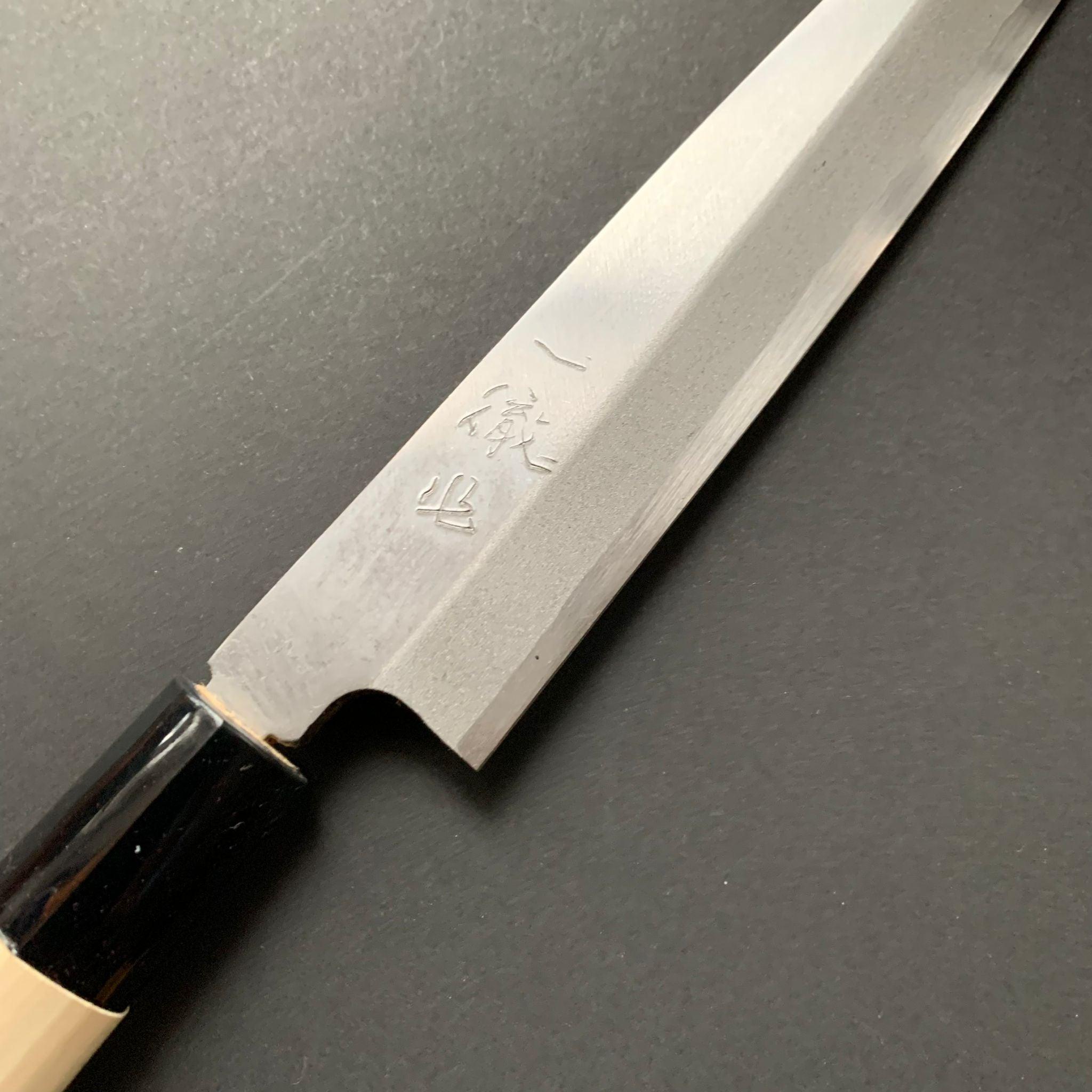 Yanagiba Knife, Shirogami 2 Carbon Steel, Iron Clad, Polished Finish - Ittetsu - Kitchen Provisions