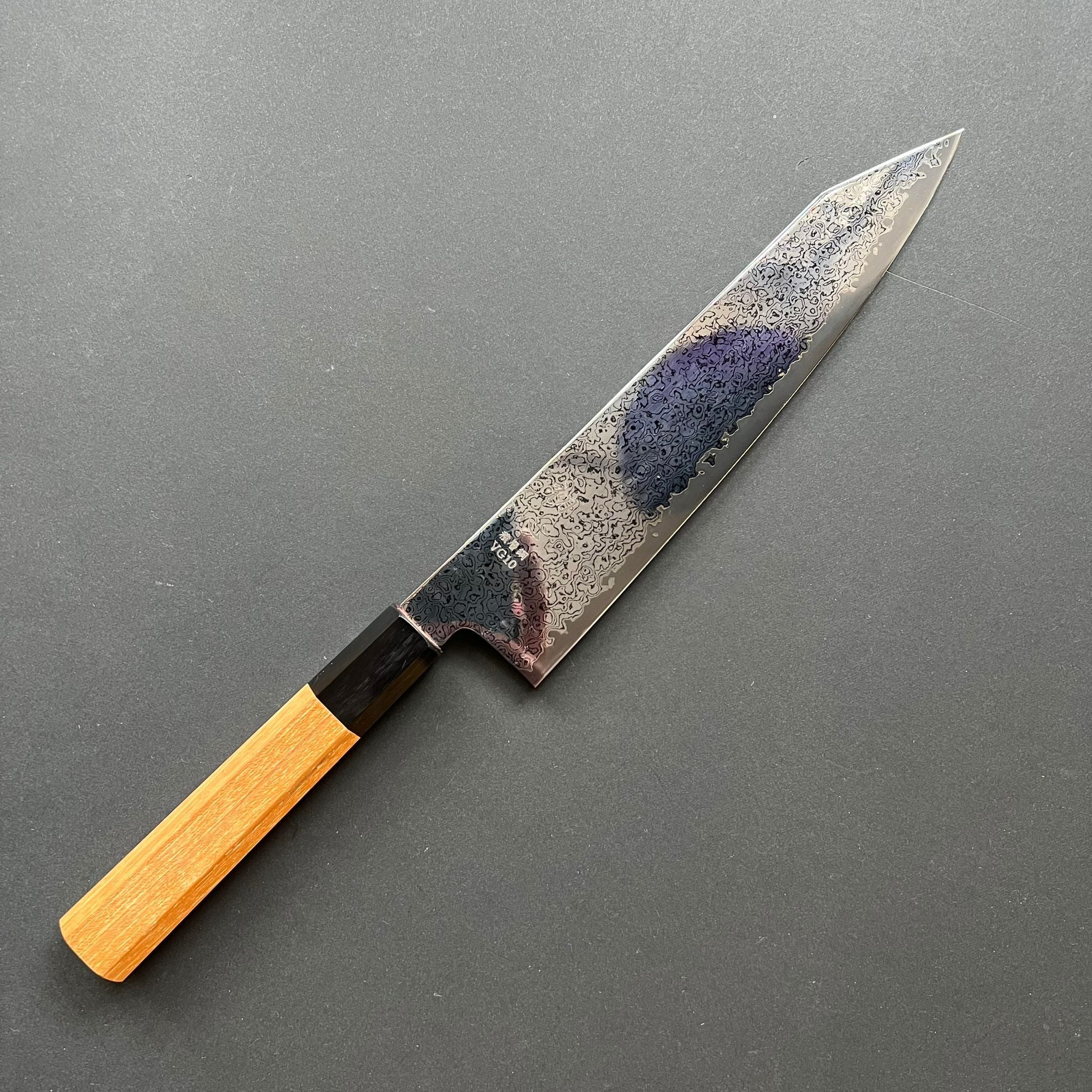Kiritsuke Gyuto Knife, VG10, Nickel Damascus - Hatsukokoro Sunaarashi