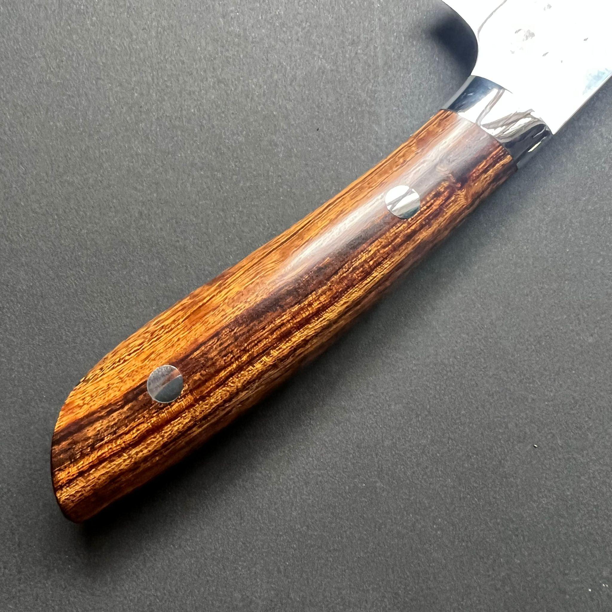 Sujihiki knife, SRS13 stainless steel, Tsuchime finish, western ironwood handle - Saji - Kitchen Provisions