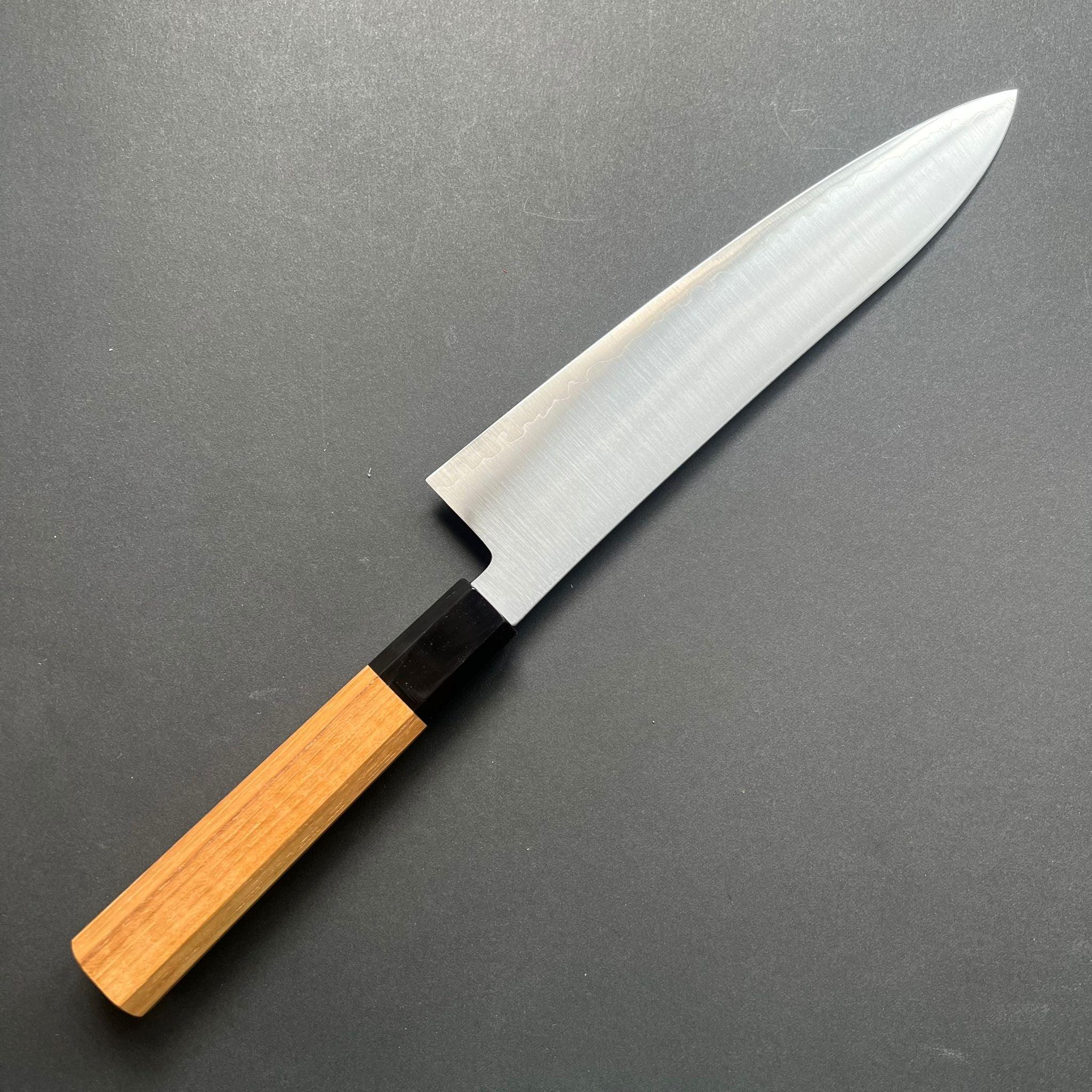 Gyuto knife, ZDP189 powder steel with stainless steel cladding, Polished finish, Hayabusa range - Hatsukokoro - Kitchen Provisions