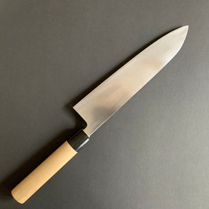 Gyuto knife, Aogami 2 carbon steel with stainless steel cladding, polished finish - Shinichi Watanabe