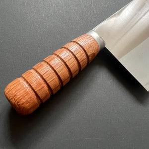 Cleaver, Shirogami 2 carbon steel with stainless steel cladding, polished finish - Chopper King
