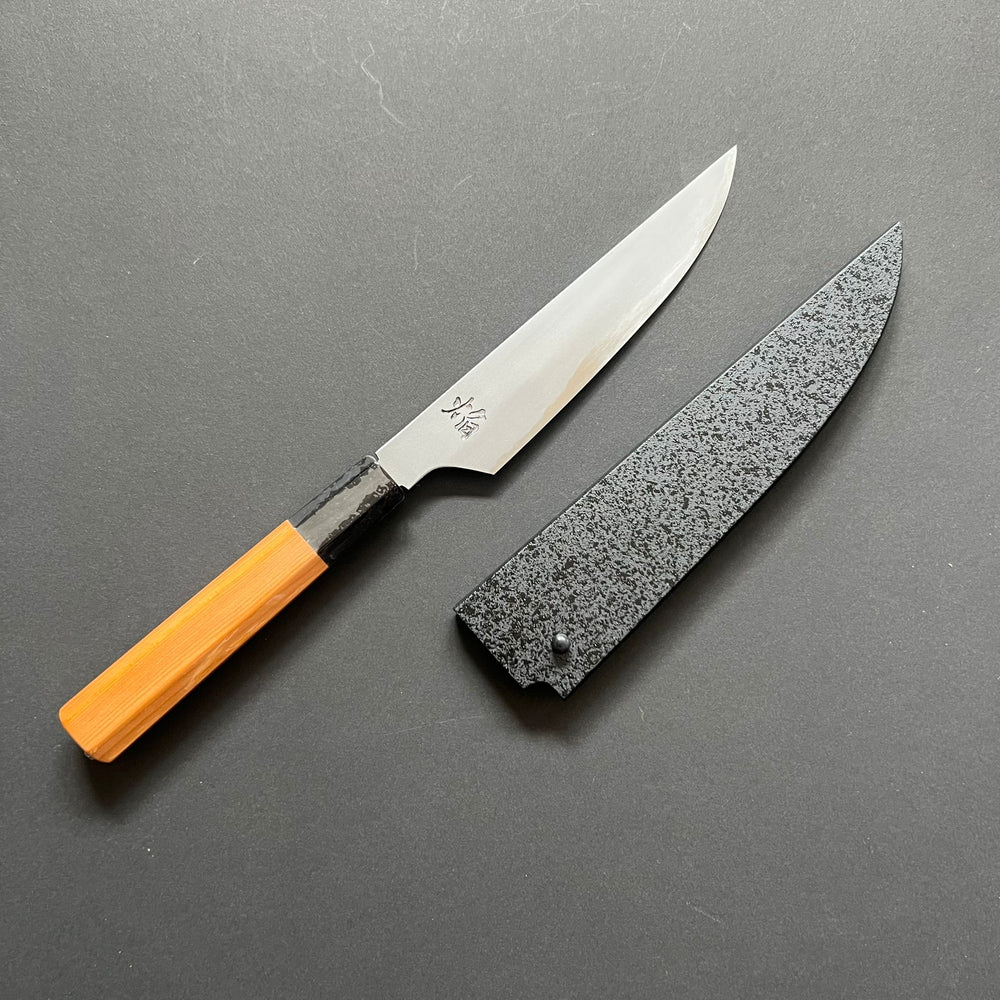 Kogetsu Petty knife, Aogami 2 carbon steel with iron cladding, Kasumi finish, Homura series - Sakai Takayuki