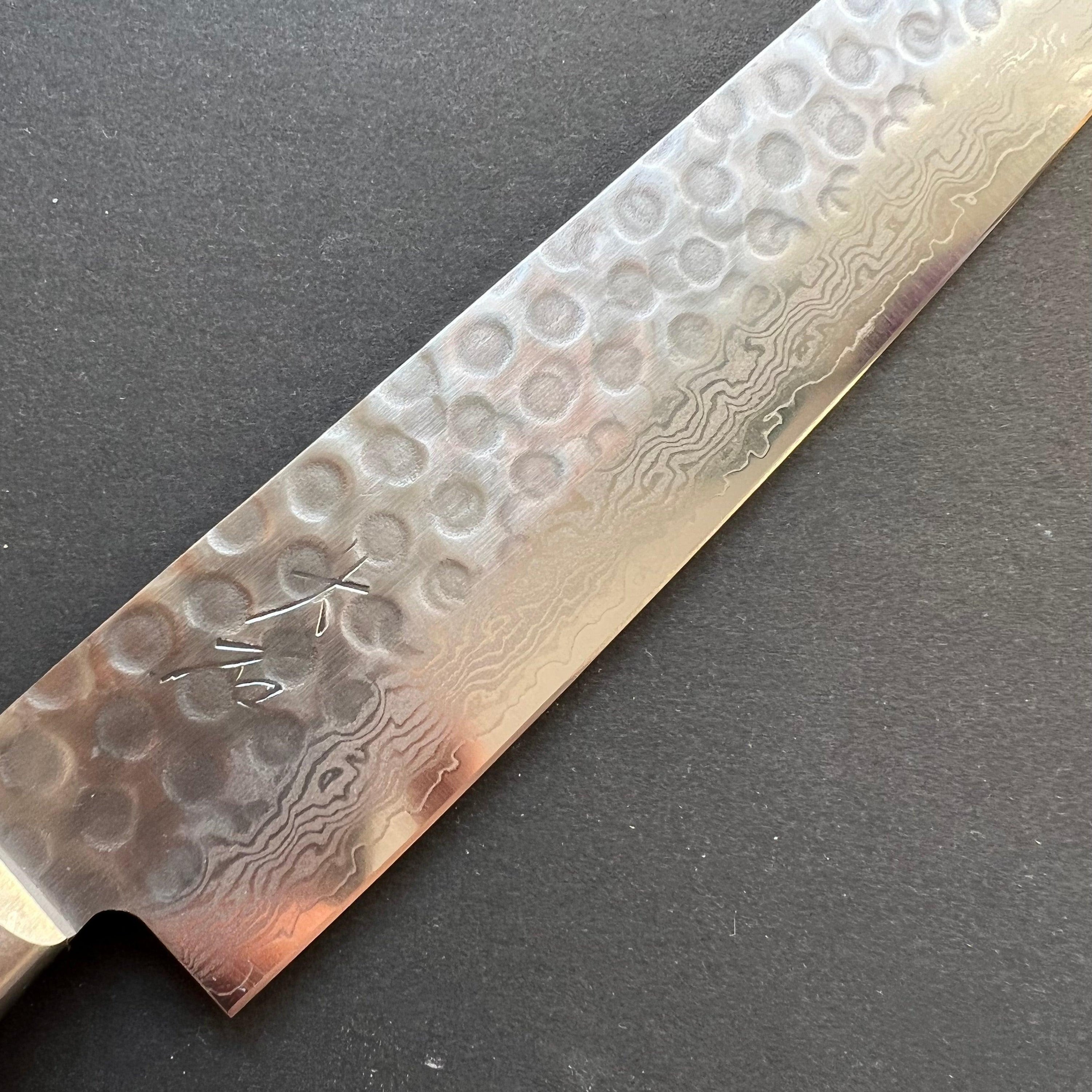 Sujihiki knife, VG10, damascus and tsuchime finish - Ohishi - Kitchen Provisions