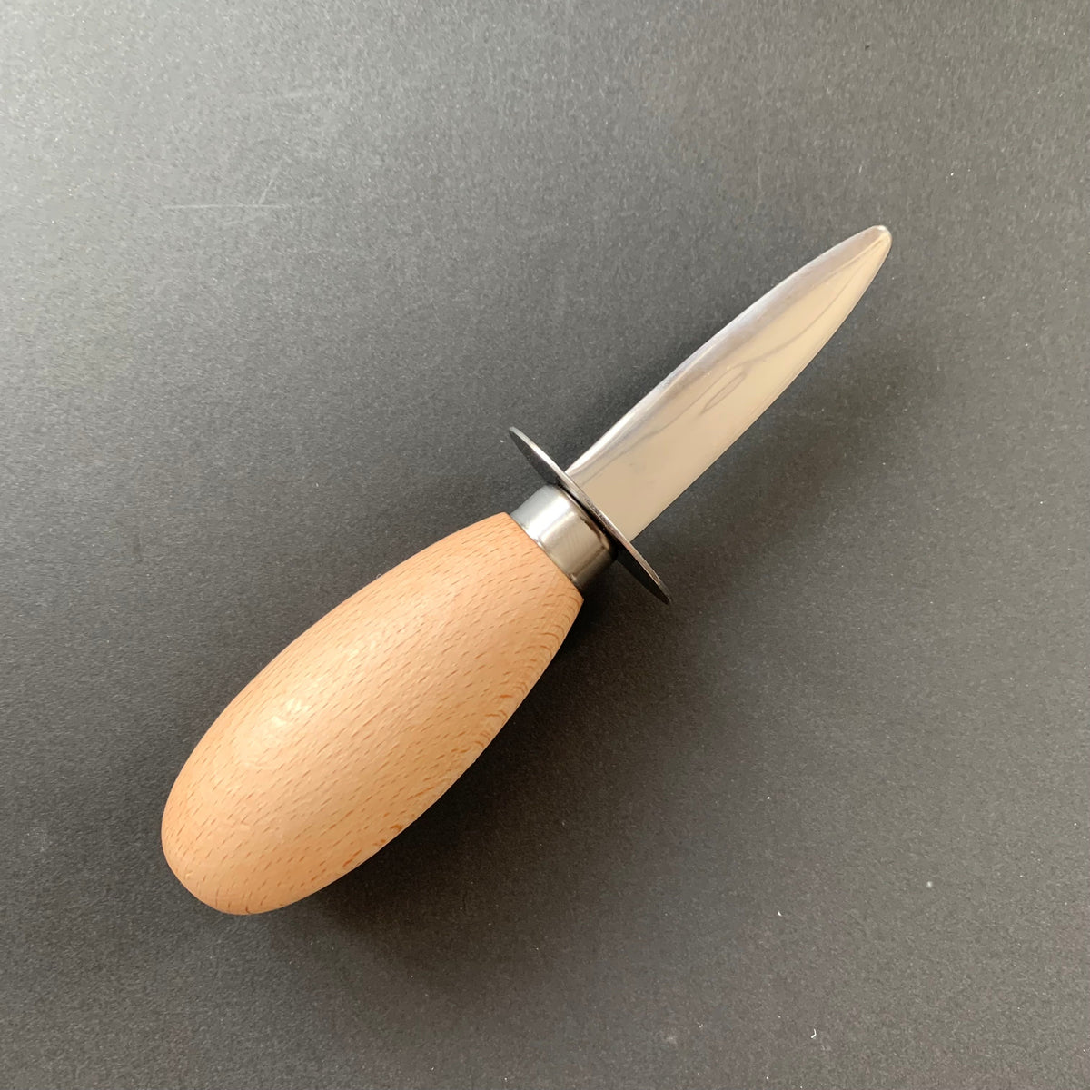 Oyster shucking knife - wooden handle