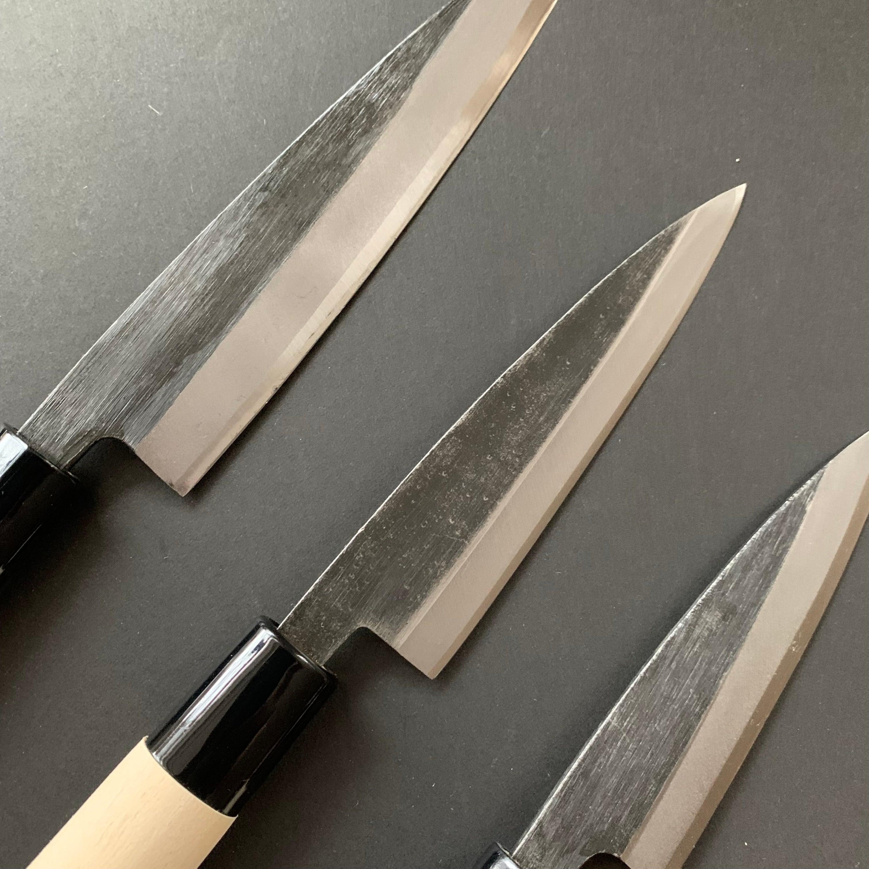 Kobocho knife, Carbon steel, Kurouchi finish, Single bevel - Kitchen Provisions