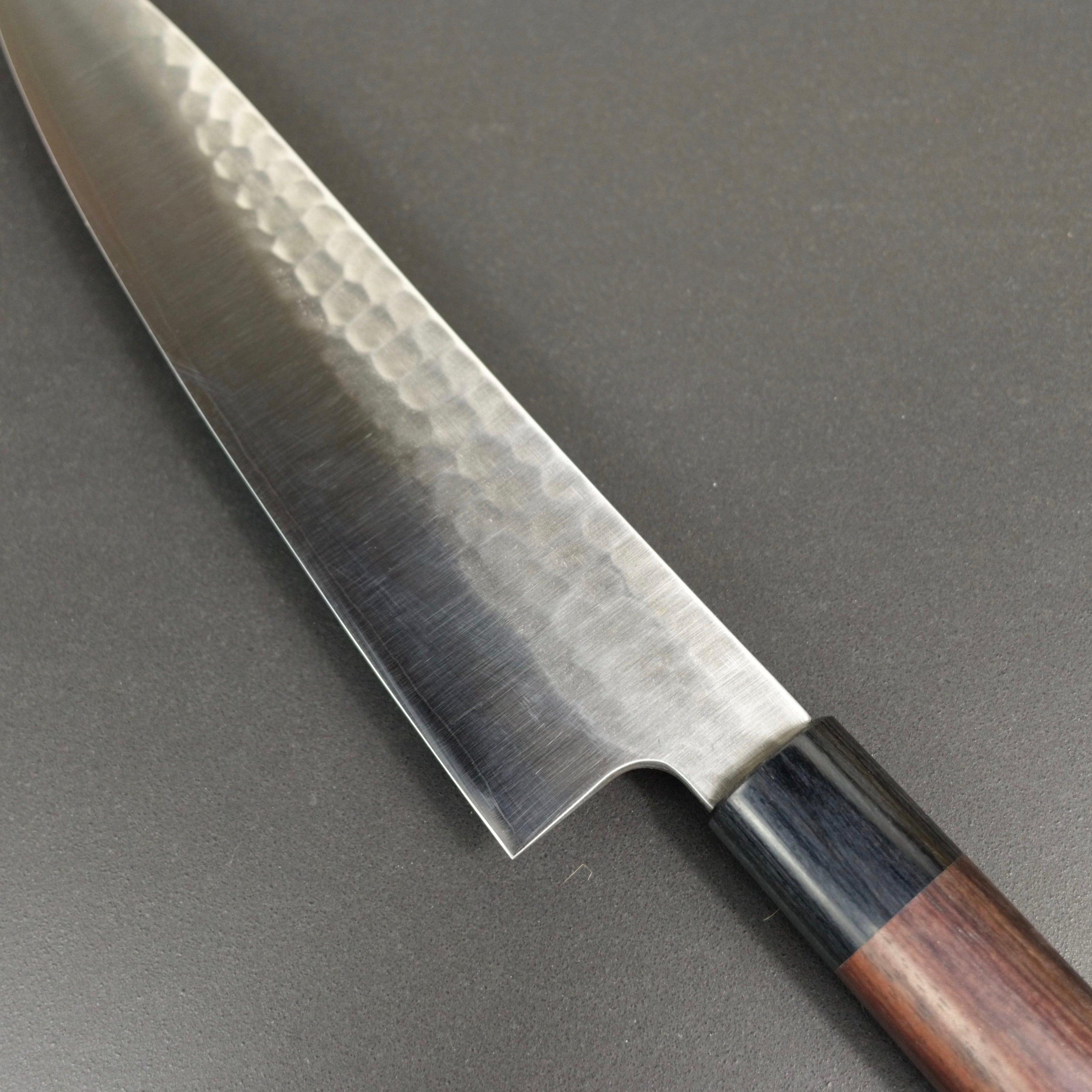 Gyuto knife, SLD semi-stainless steel, tsuchime finish - Ohishi - Kitchen Provisions