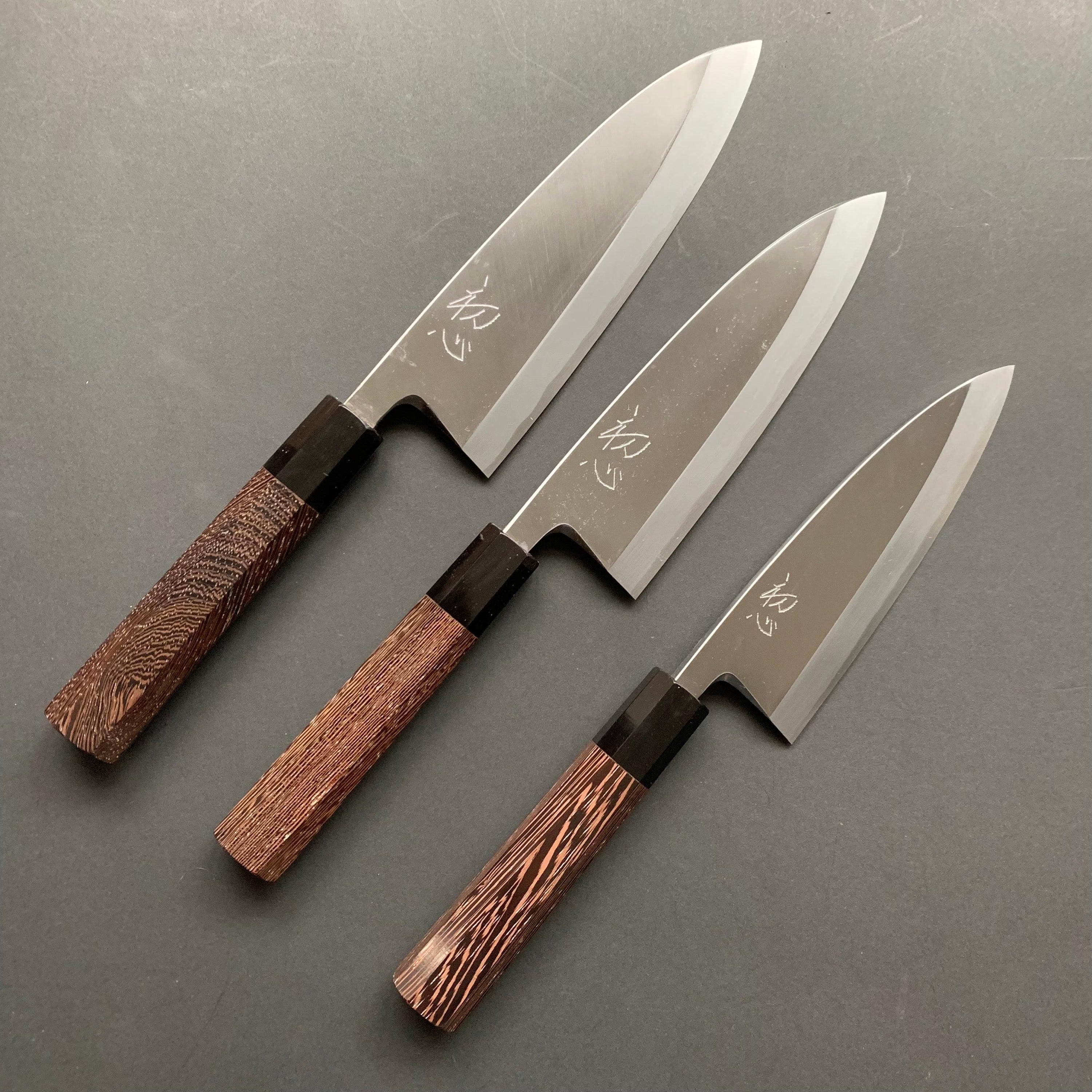 Deba knife, Shirogami 2, polished finish - Hatsukokoro Shirasagi - Kitchen Provisions